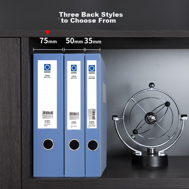 Deli Wide 75mm A4 File Box Wholesale, Thickened Party Building Archive Box, Desk...