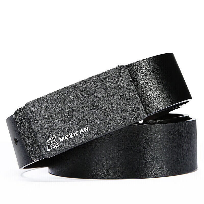 Scarecrow Men's Leather Belt, Fashionable Business Waistband, Cowhide Trouser Be...