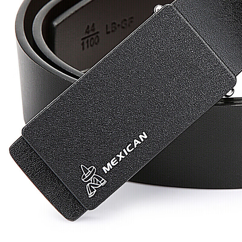 Scarecrow Men's Leather Belt, Fashionable Business Waistband, Cowhide Trouser Be...