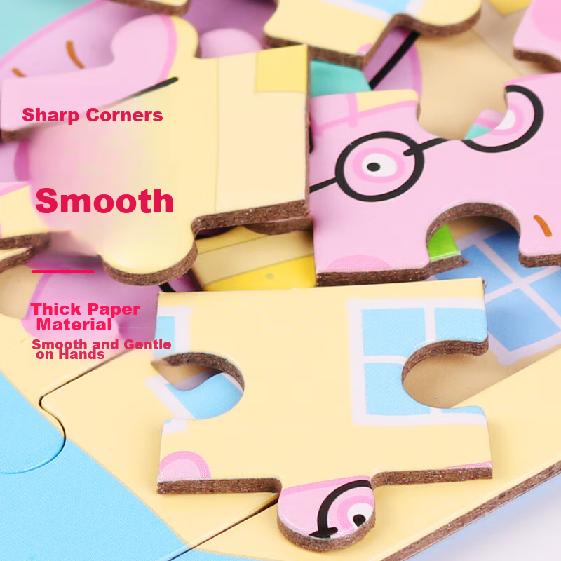 Danmiqi Peppa Pig Advanced Educational Puzzle, Children's Toy, Early Learning Pa...