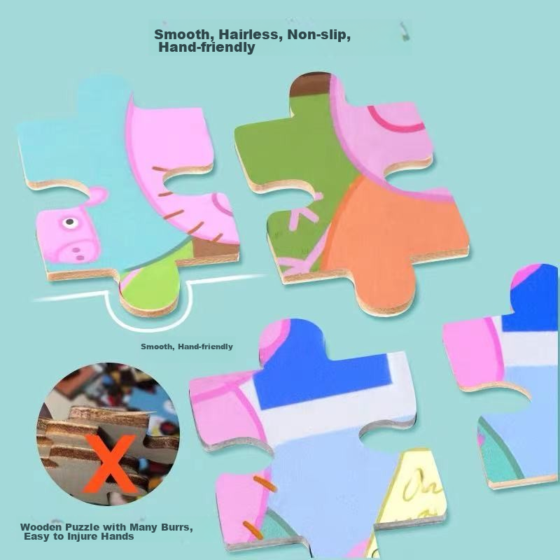 Danmiqi, Peppa Pig Advanced Educational Puzzle, Children's Toy, Early Education...