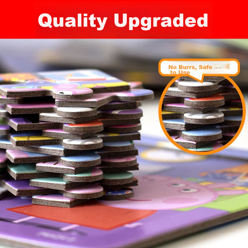 Danmiqi, Peppa Pig Advanced Educational Puzzle, Children's Toy, Early Education...