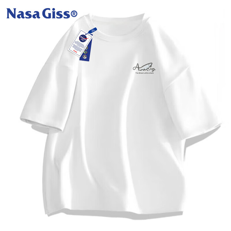 NASA GISS Short-Sleeve T-Shirt for Men, Pure Cotton Half-Sleeve, Trendy Loose To...