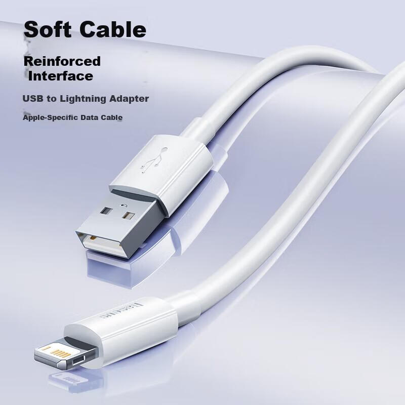 Baseus Apple Data Cable Fast Charging Cord Compatible with IPhone 14/13/12 Pro M...