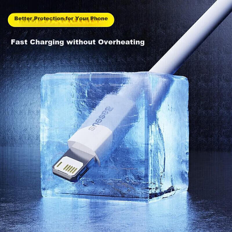 Baseus Apple Data Cable Fast Charging Cord Compatible with IPhone 14/13/12 Pro M...