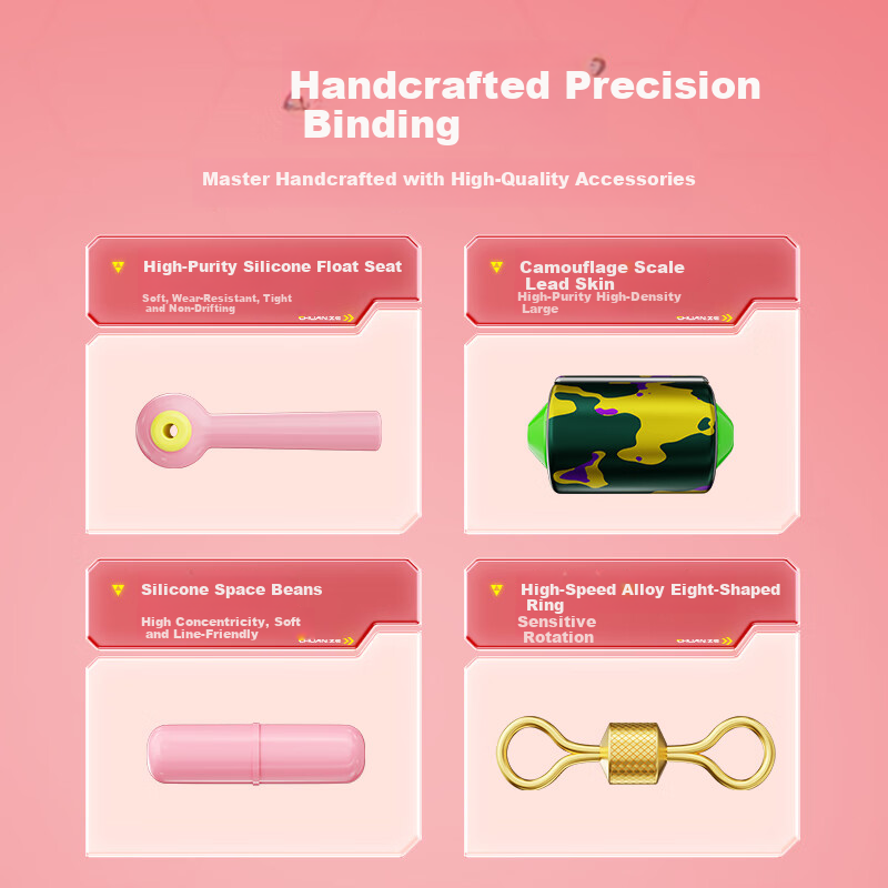 Chuanze 4 Rolls No Knot Fishing Line Set Imported from Japan Main Line Finished...