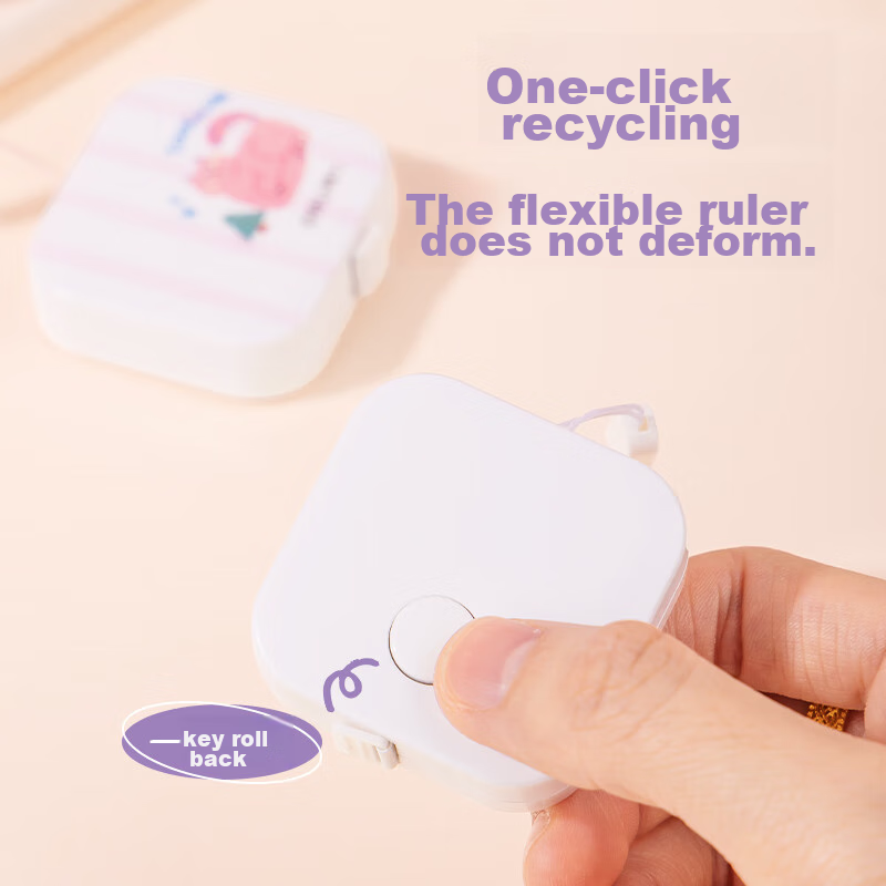 Deli Yu Ye Mini Leather Tape Measure, 1.5 Meter Measuring Tape for Body Circumfe...