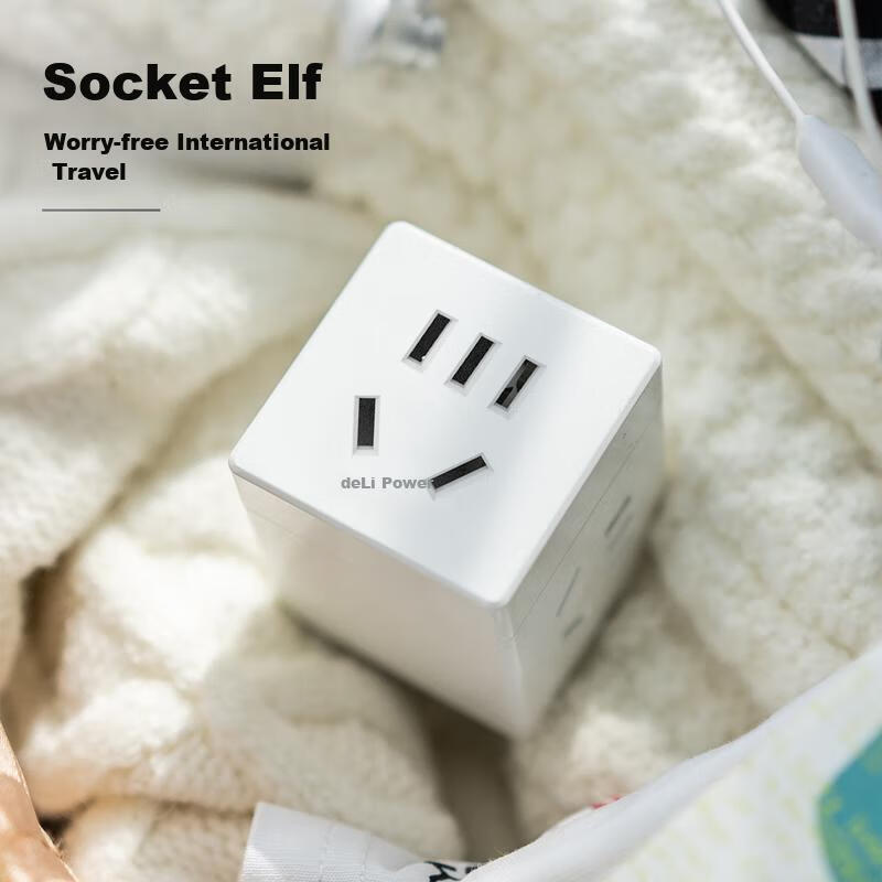 Deli English to Chinese Standard Travel Socket, Power Adapter, Converter Plug, M...