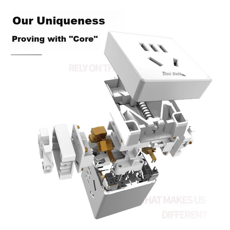 Deli English to Chinese Standard Travel Socket, Power Adapter, Converter Plug, M...