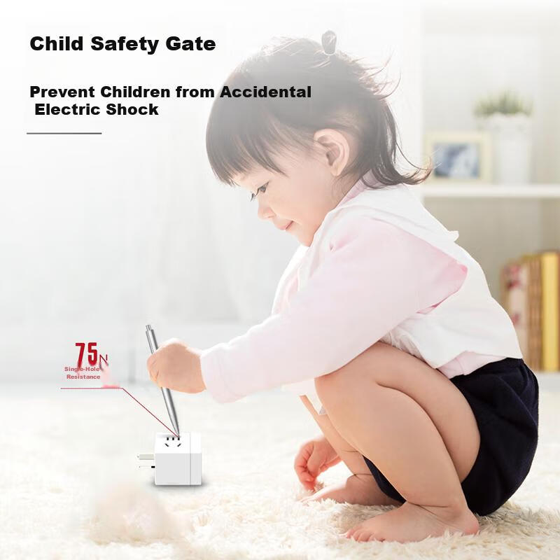 Deli English to Chinese Standard Travel Socket, Power Adapter, Converter Plug, M...