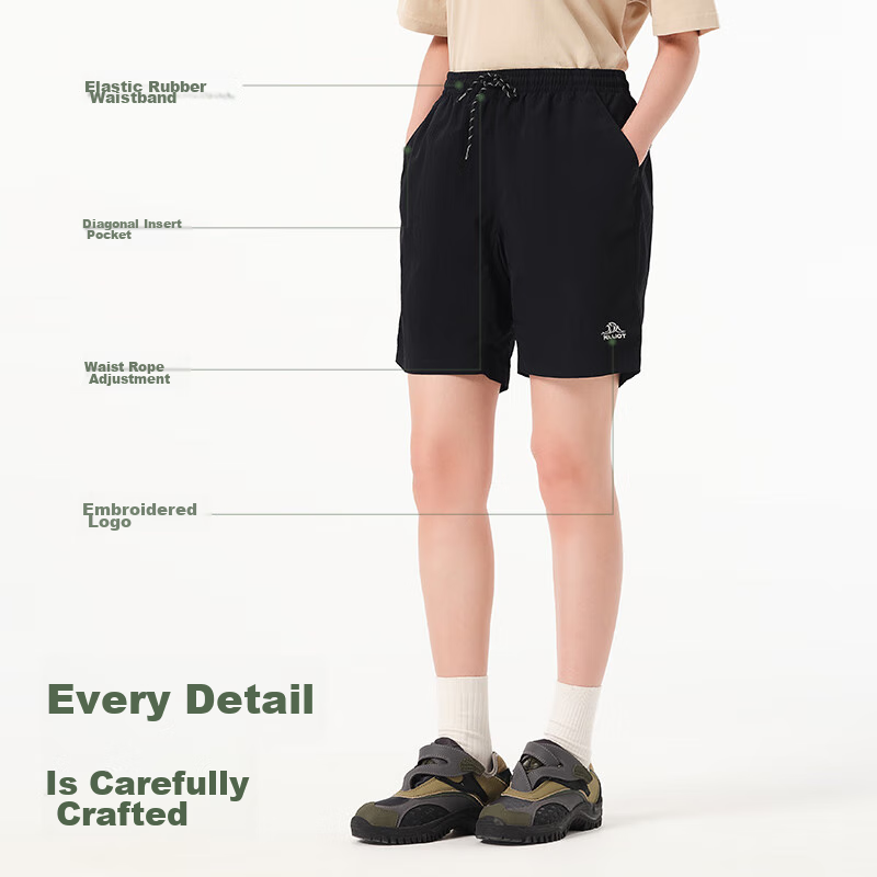 Pelliot [Mountain Series] Outdoor Quick-Dry Shorts, Casual Five-Point Pants for...