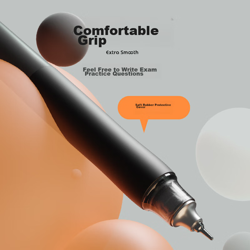 Chenguang (M&G) Stationery, 0.5mm Black Retractable Gel Pen, 7-Layer Ink Control...