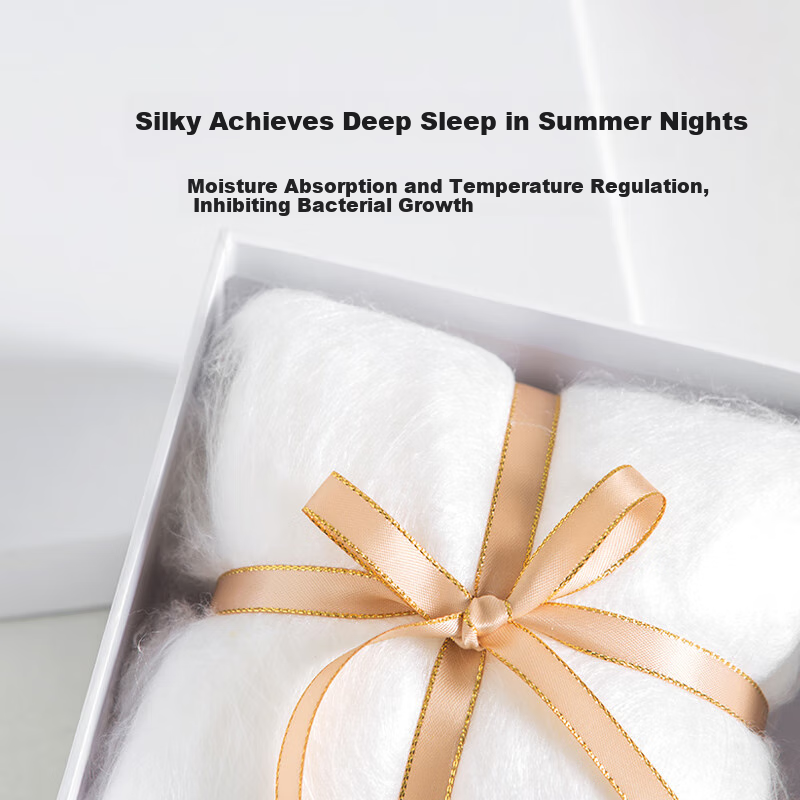 SILKUEEN 100% Mulberry Silk Summer Comforter 100S Tencel Air Conditioning Quilt...