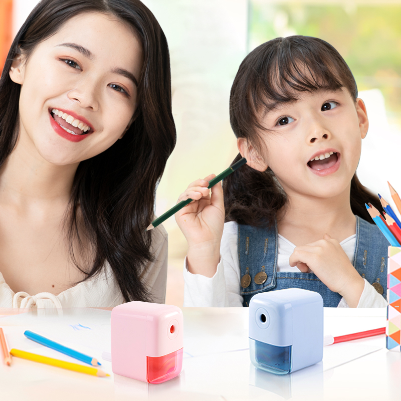 Deli Student Automatic Pencil Sharpener with Hand-Crank, Pencil Sharpener, Penci...