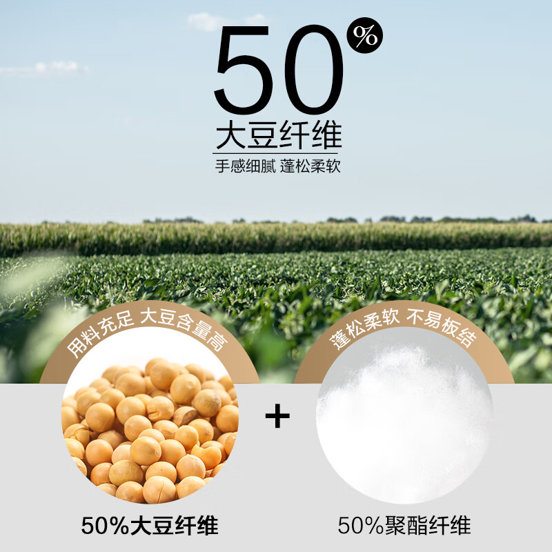 BEYOND Home Textile A Class Antibacterial 50% Soy Fiber Comforter All Seasons Co...