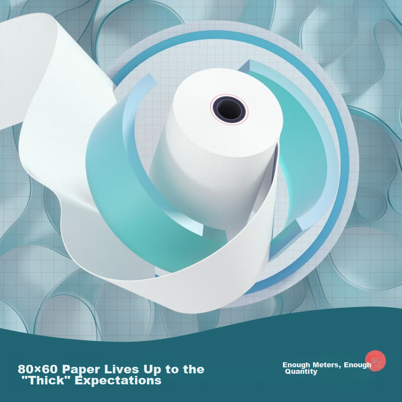 Deli 80*60 Model 28m*50 Rolls Coral Sea Thermal Receipt Paper for Restaurants, T...