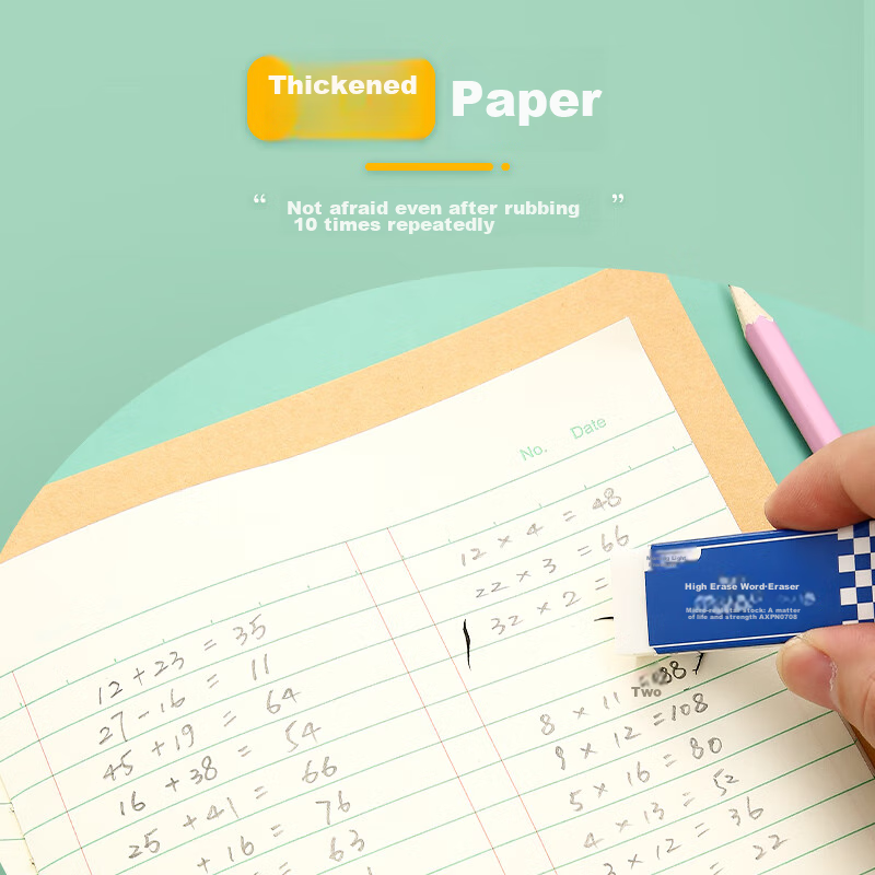 Chenguang (M&G) Stationery Math Notebook 22K, 21 Rows 2 Columns, First Grade Hom...