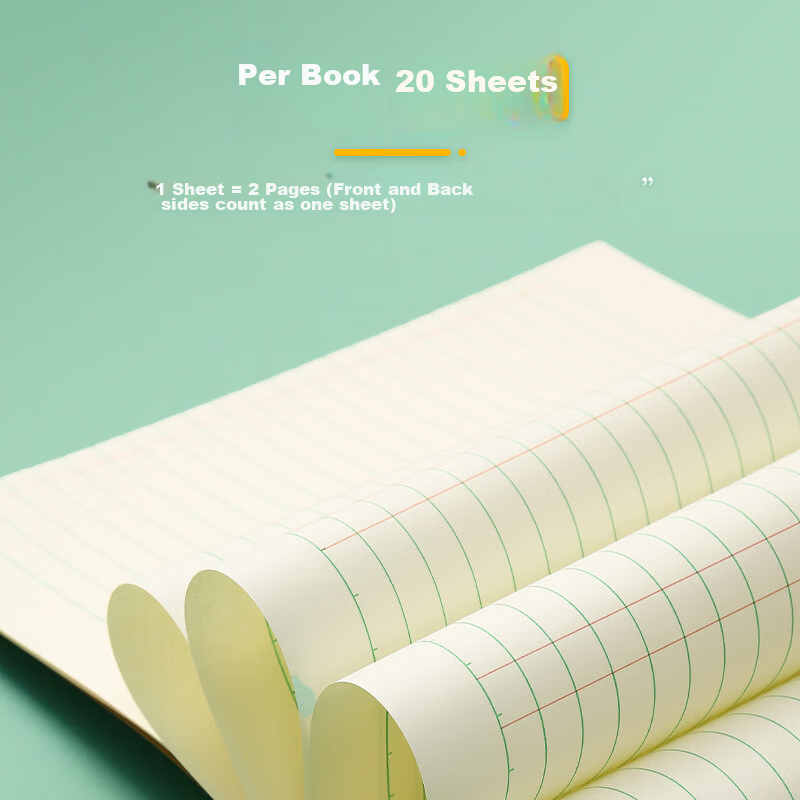 Chenguang (M&G) Stationery Math Notebook 22K, 21 Rows 2 Columns, First Grade Hom...