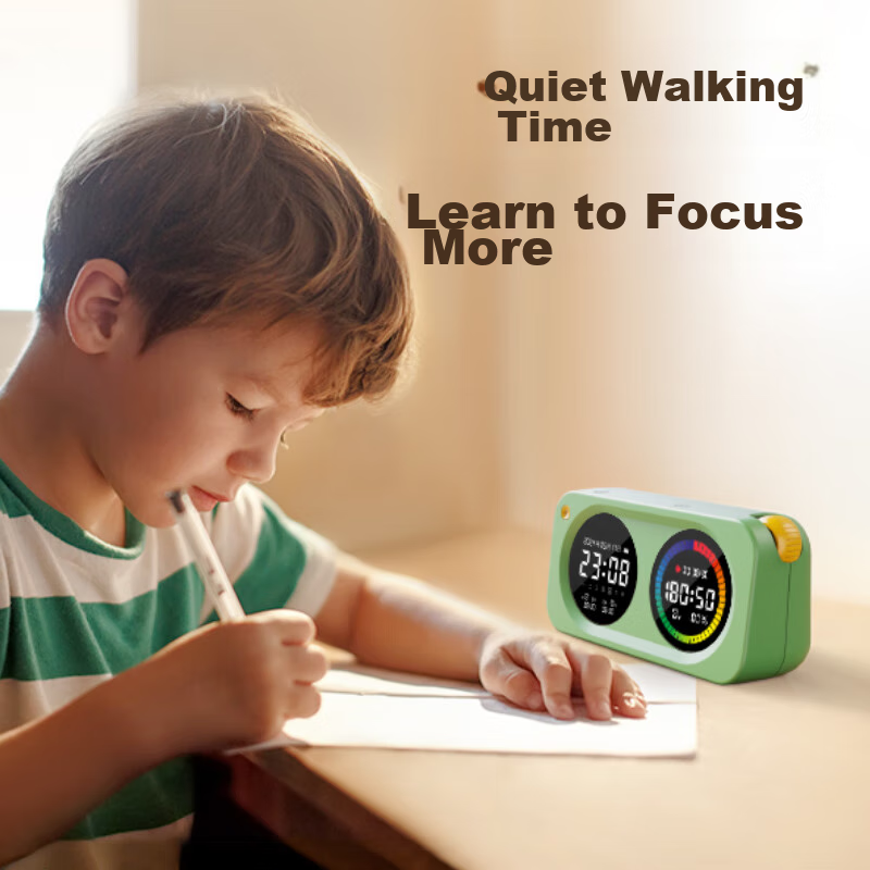 Deli Student Dual-Screen Visual Timer, Color Screen Time Management Device, One-...