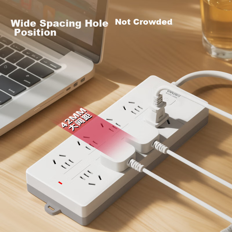 Deli New National Standard Safe Power Strip, Power Bar/Extension Cord/Power Boar...