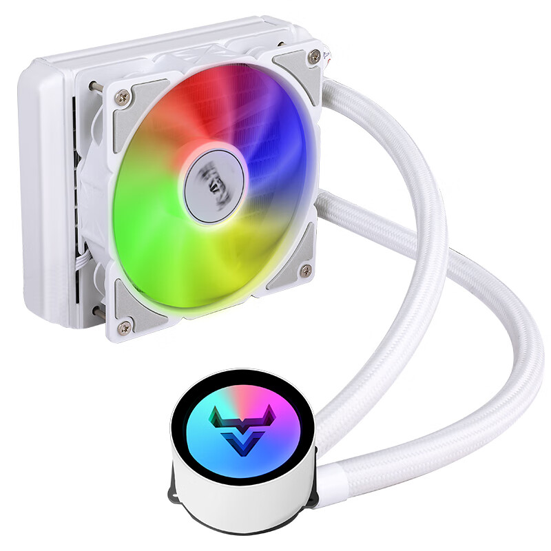 BUBALUS Hanzhan 120 White All-In CPU Water Cooler (Multi-Platform, Compatible wi...