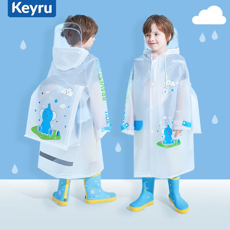 KEYRU Children's Raincoat for Elementary School Students And Kindergarteners, wi...
