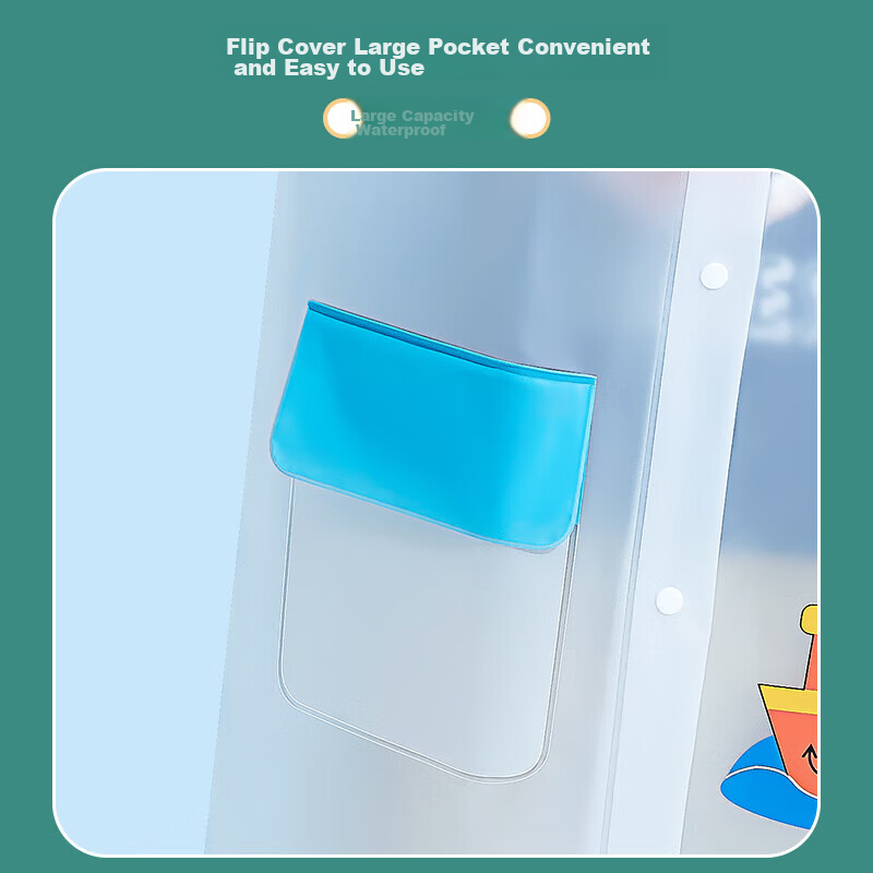 KEYRU Children's Raincoat for Elementary School Students And Kindergarteners, wi...