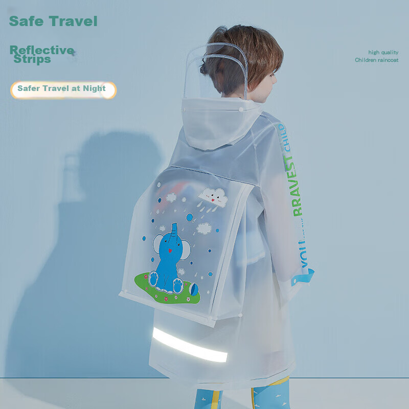 KEYRU Children's Raincoat for Elementary School Students And Kindergarteners, wi...