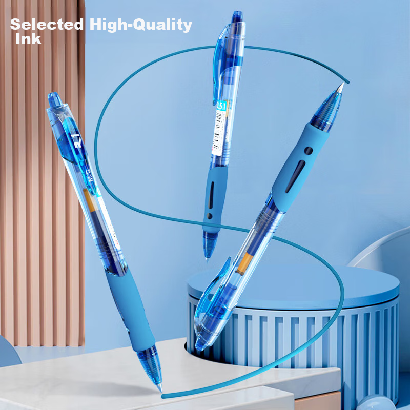 M&G Stationery GP1008 Retractable Gel Pen, Student 0.5mm Signature Pen, Business...