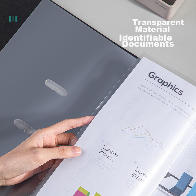 Deli 100 Pieces 11-Hole Document Sleeves, File Refill Pouches, Document Protecti...