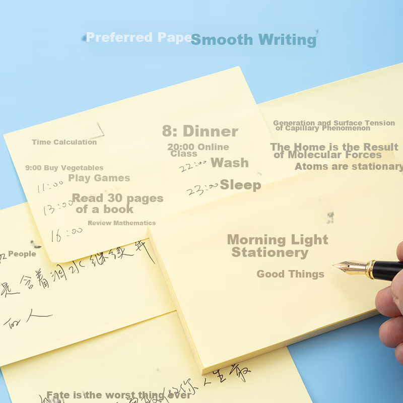 [Lowest Price Online] M&G Stationery 100 Sheets Solid Yellow Sticky Notes, Adhes...