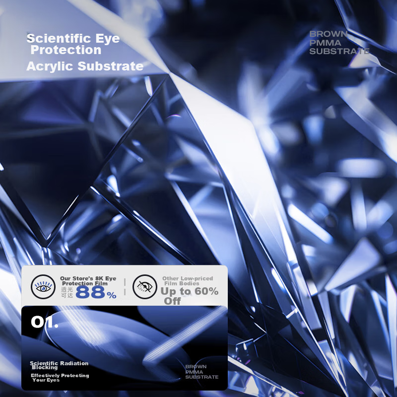 Biaze Computer Monitor Anti-Blue Light Protective Screen, Eye Protection Anti-Bl...