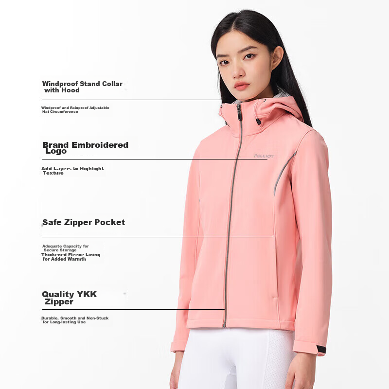 Pelliot Outdoor Softshell Jacket, Spring Season, for Men And Women, Hiking And M...