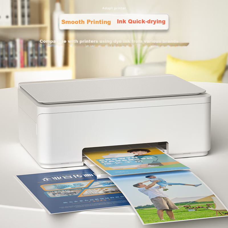 Deli A4 150g High Gloss Photo Paper with Adhesive Backing, Sticky Photo Printing...