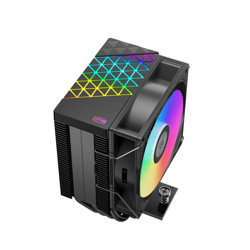 PCCOOLER Red Sea H4 ARGB Black CPU Air Cooler (4 Heat Pipes/PWM Fan/RGB Top Cove...