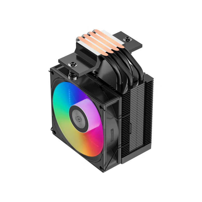 PCCOOLER Red Sea H4 ARGB Black CPU Air Cooler (4 Heat Pipes/PWM Fan/RGB Top Cove...