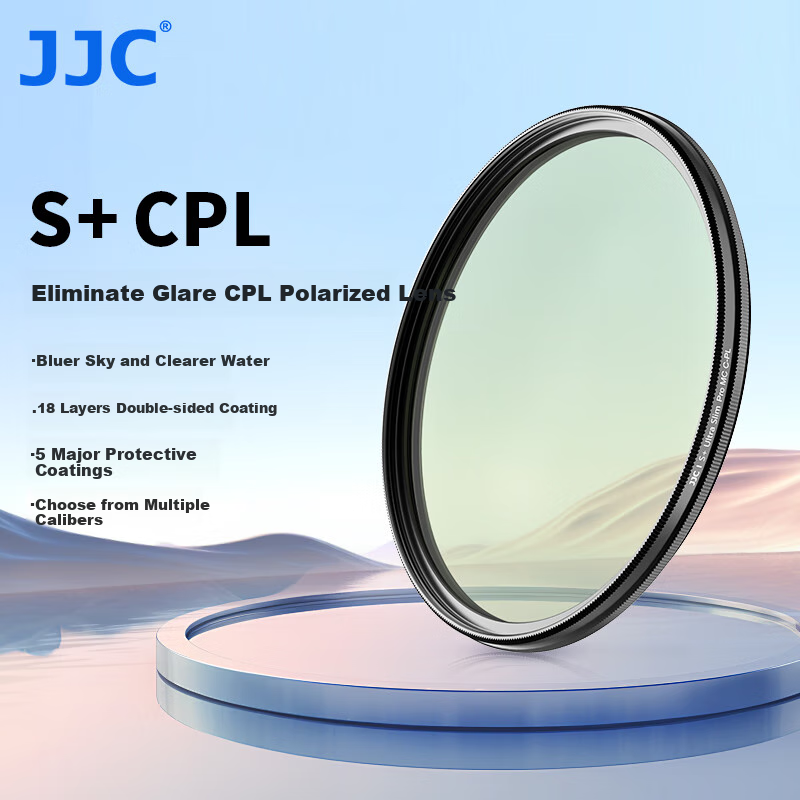 JJC S+ Ultra-Thin CPL Filter for Canon Nikon Sony Cameras 77mm