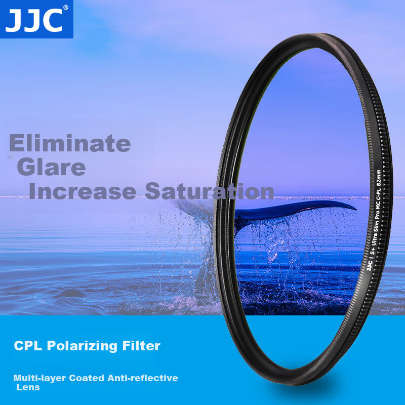 JJC S+ Ultra-Thin CPL Filter for Canon Nikon Sony Cameras 77mm