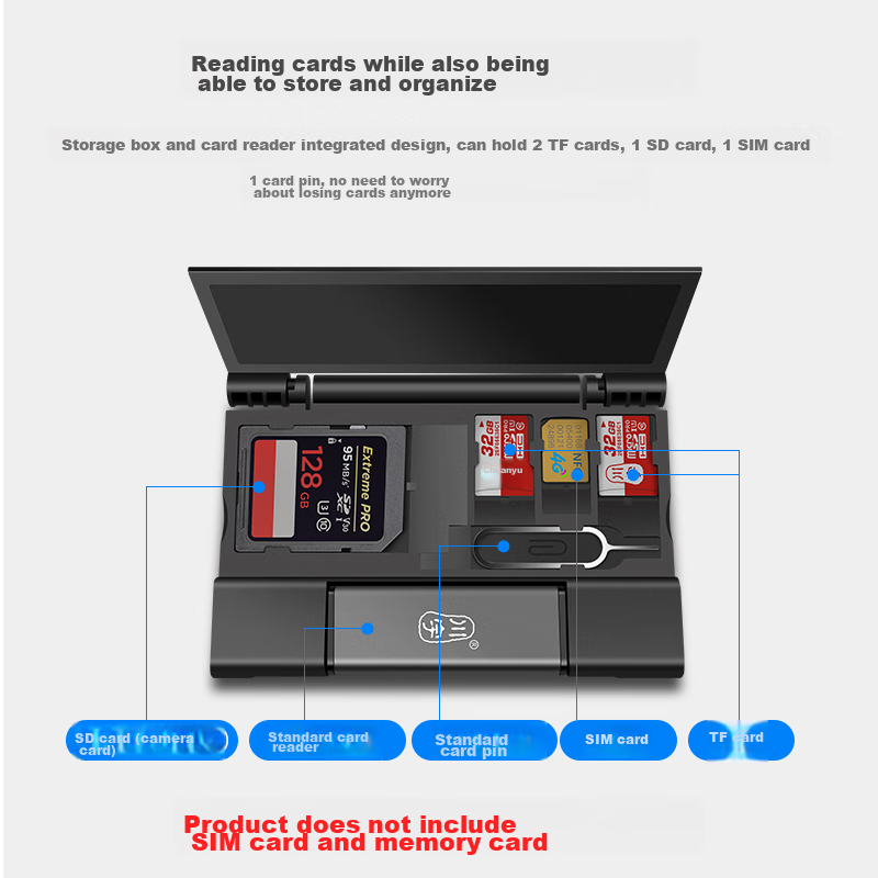 Chuanyu USB 3.0 High-Speed SD/TF Card Reader, Type-C DSLR Camera Storage Card, D...