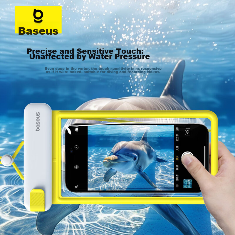 Baseus [0 Touchless | IPX8 Waterproof] Waterproof Phone Case, Touchscreen Compat...