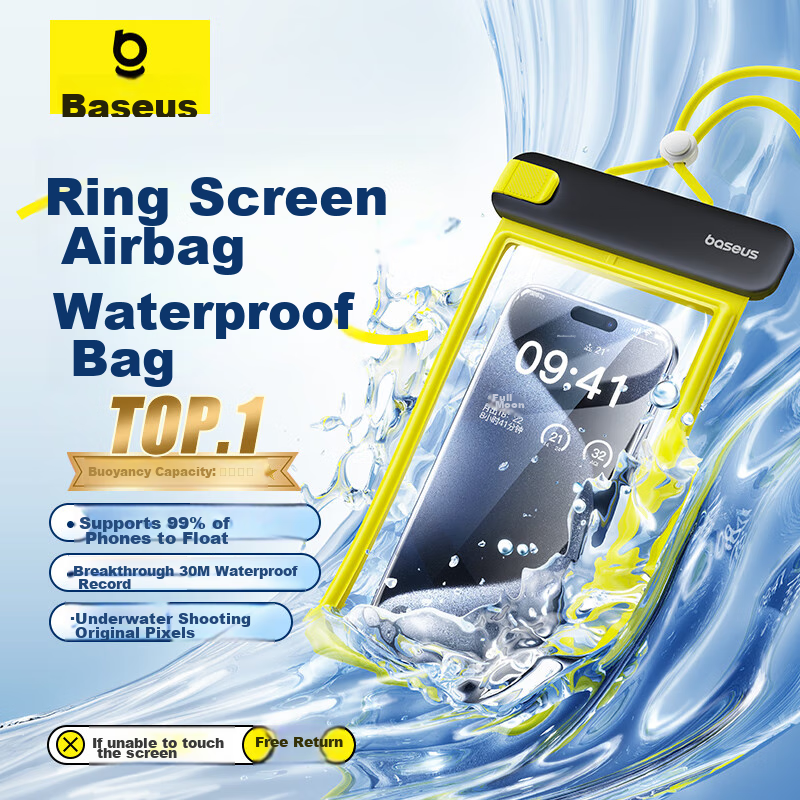 Baseus [0 Touchless | IPX8 Waterproof] Waterproof Phone Case, Touchscreen Compat...