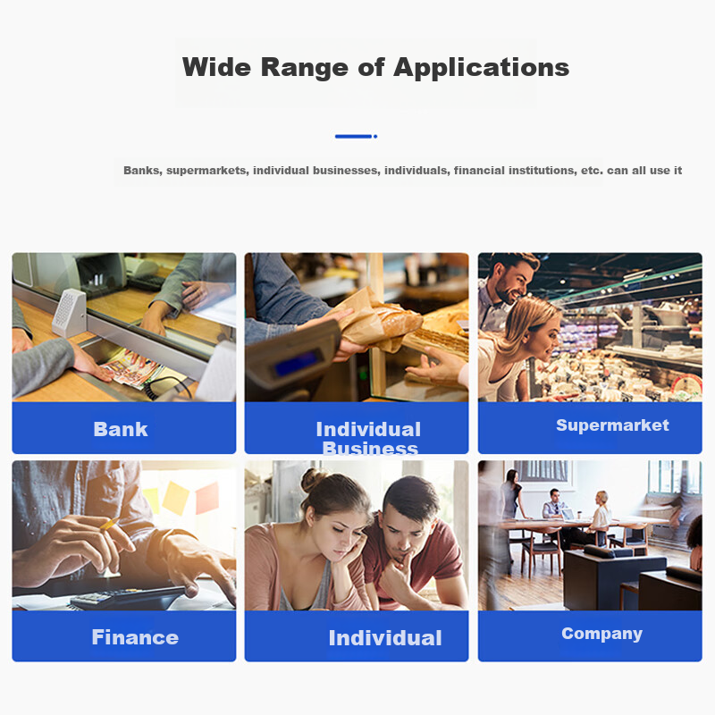 Deli Money Counter Machine Portable Mini Bill Counter Bank Commercial Automatic...