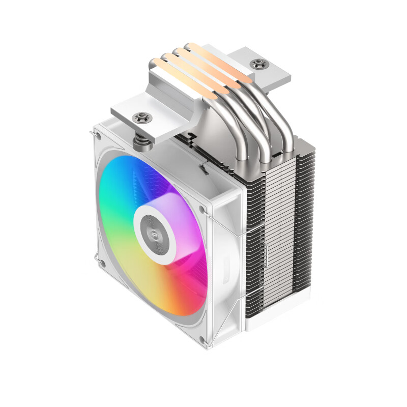 PCCOOLER Red Sea H4 ARGB White CPU Air Cooler (4 Heat Pipes/PWM Fan/Supports 12/...