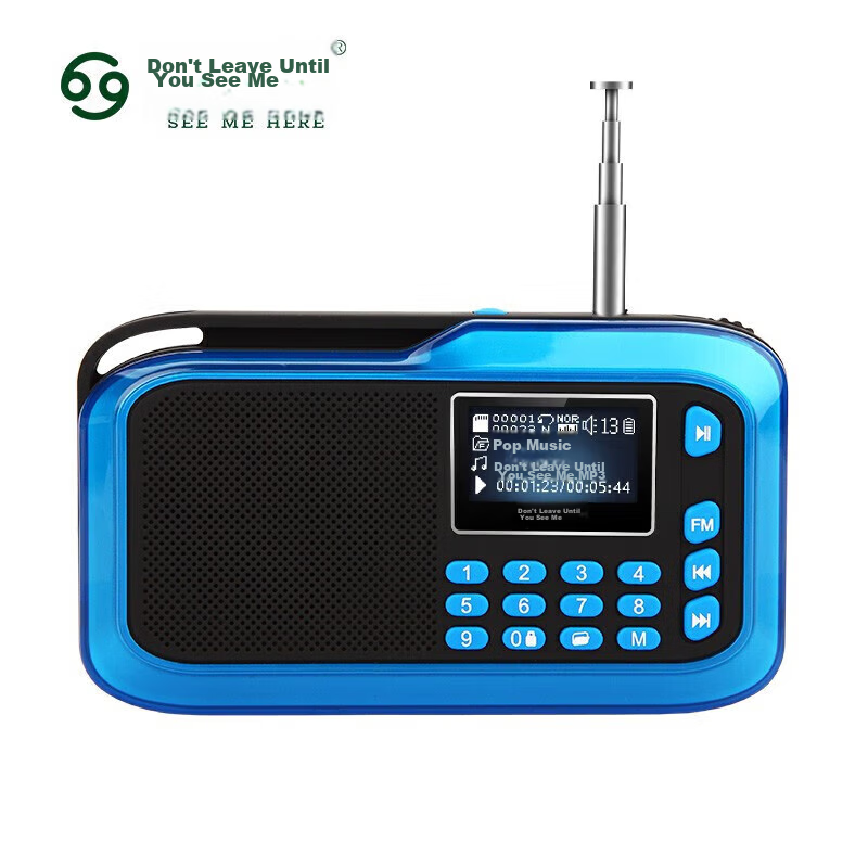 Bujianbuds H1+ Multifunctional Radio, Rechargeable Semiconductor Portable Speake...