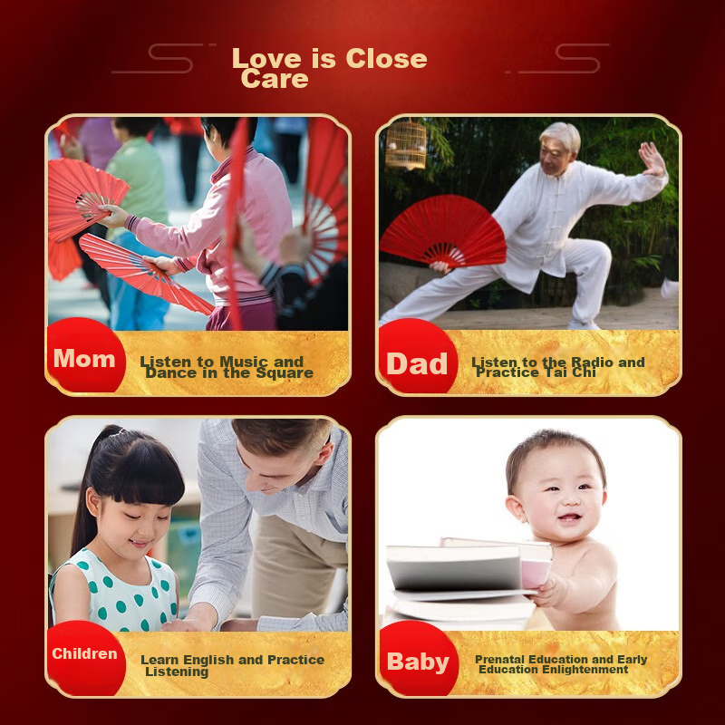 Bujianbuds H1+ Multifunctional Radio, Rechargeable Semiconductor Portable Speake...