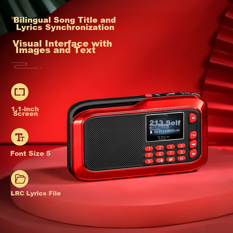 Bujianbuds H1+ Multifunctional Radio, Rechargeable Semiconductor Portable Speake...