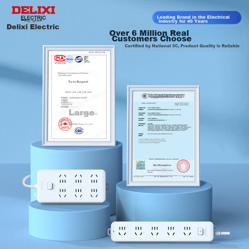 DELIXI (DELIXI) New National Standard Socket/Extension Cord/Power Strip/Plug/Ext...