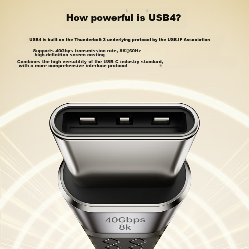 Biaze USB4 Data Cable, Type-C Full-Function Ctoc, Compatible with Thunderbolt 4,...