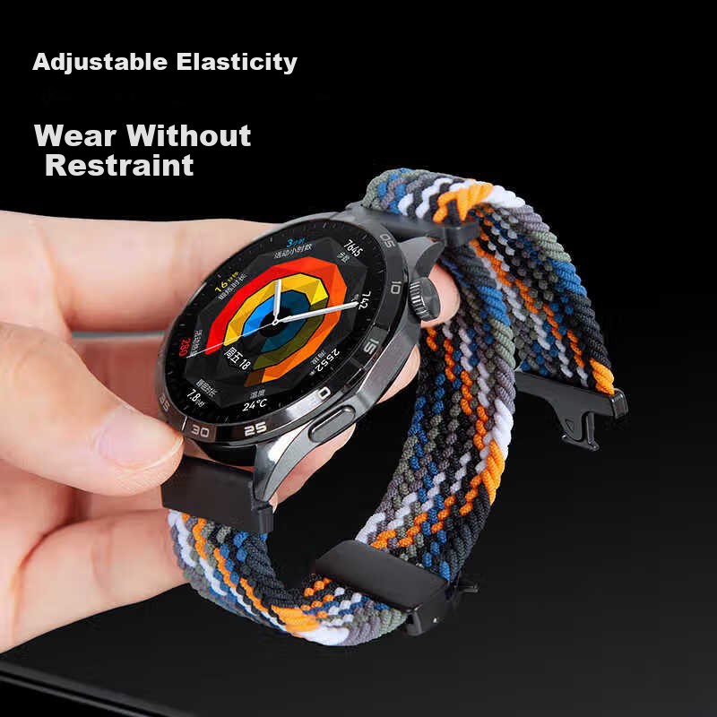 Smorss Parachute Buckle Woven Watch Strap for Huawei Watch 4 Pro GT5/GT4/4/GT3/3...