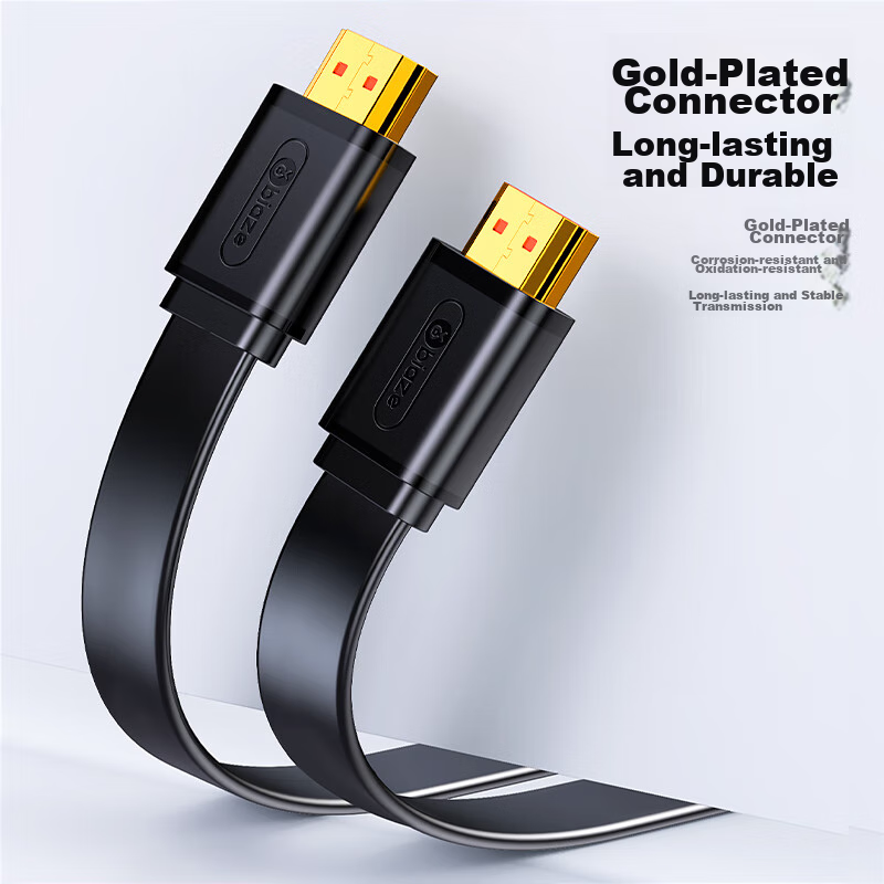 Biaze HDMI Cable 2.0 Flat Version 1.8 Meters 4K High-Definition Digital Conversi...